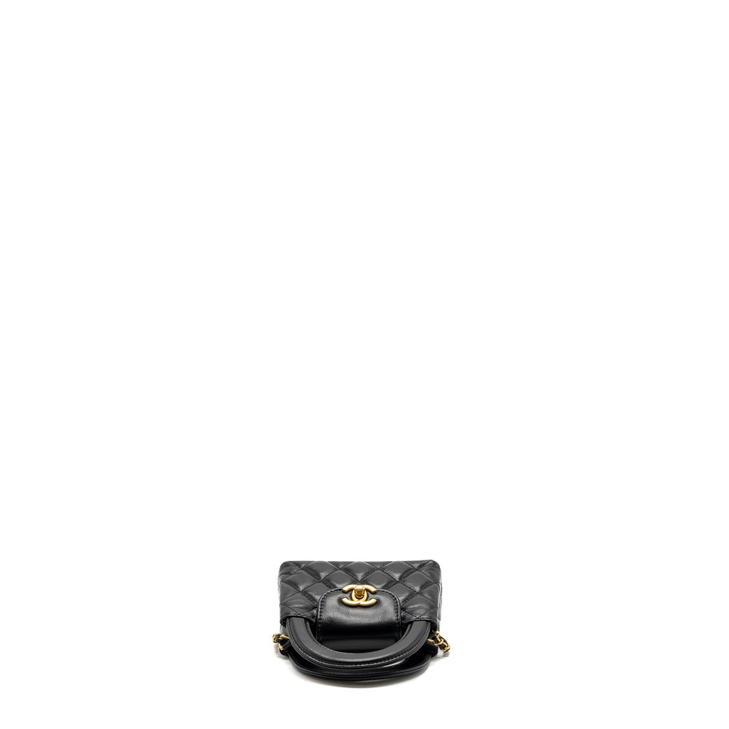 Chanel 23k Nano Shopping Tote Calfskin Black (microchip)