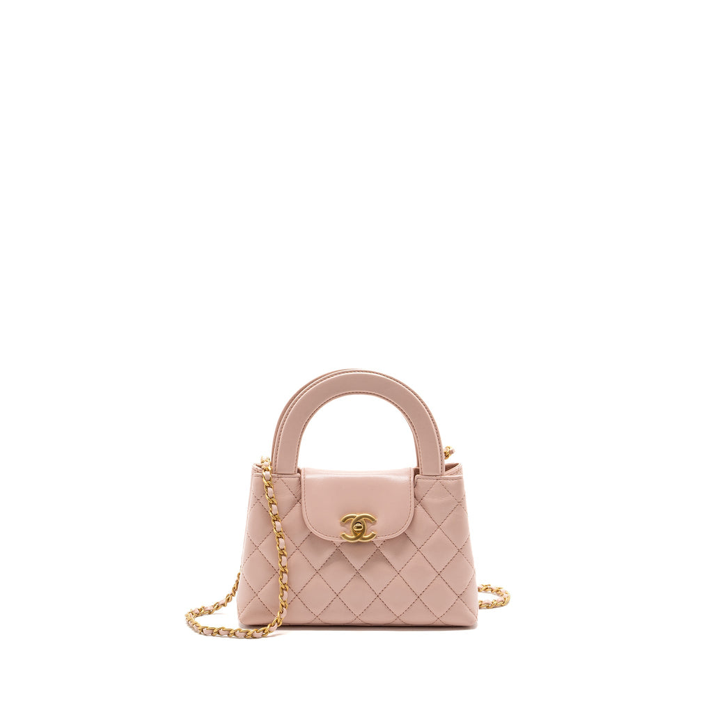 Chanel 23k Mini Shopping Tote Calfskin Light Pink (Microchip)