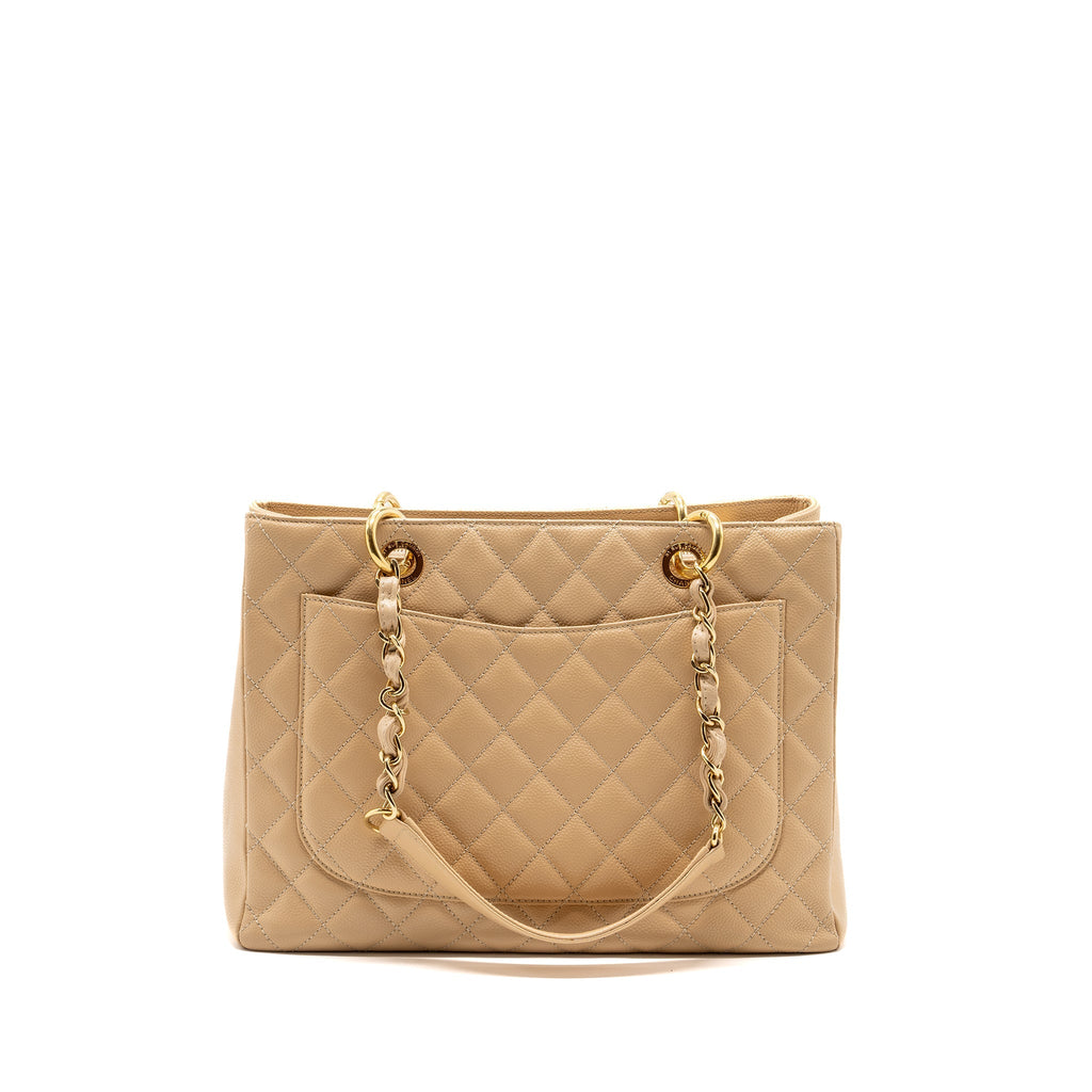 Chanel Grand Shopping Tote Caviar Beige