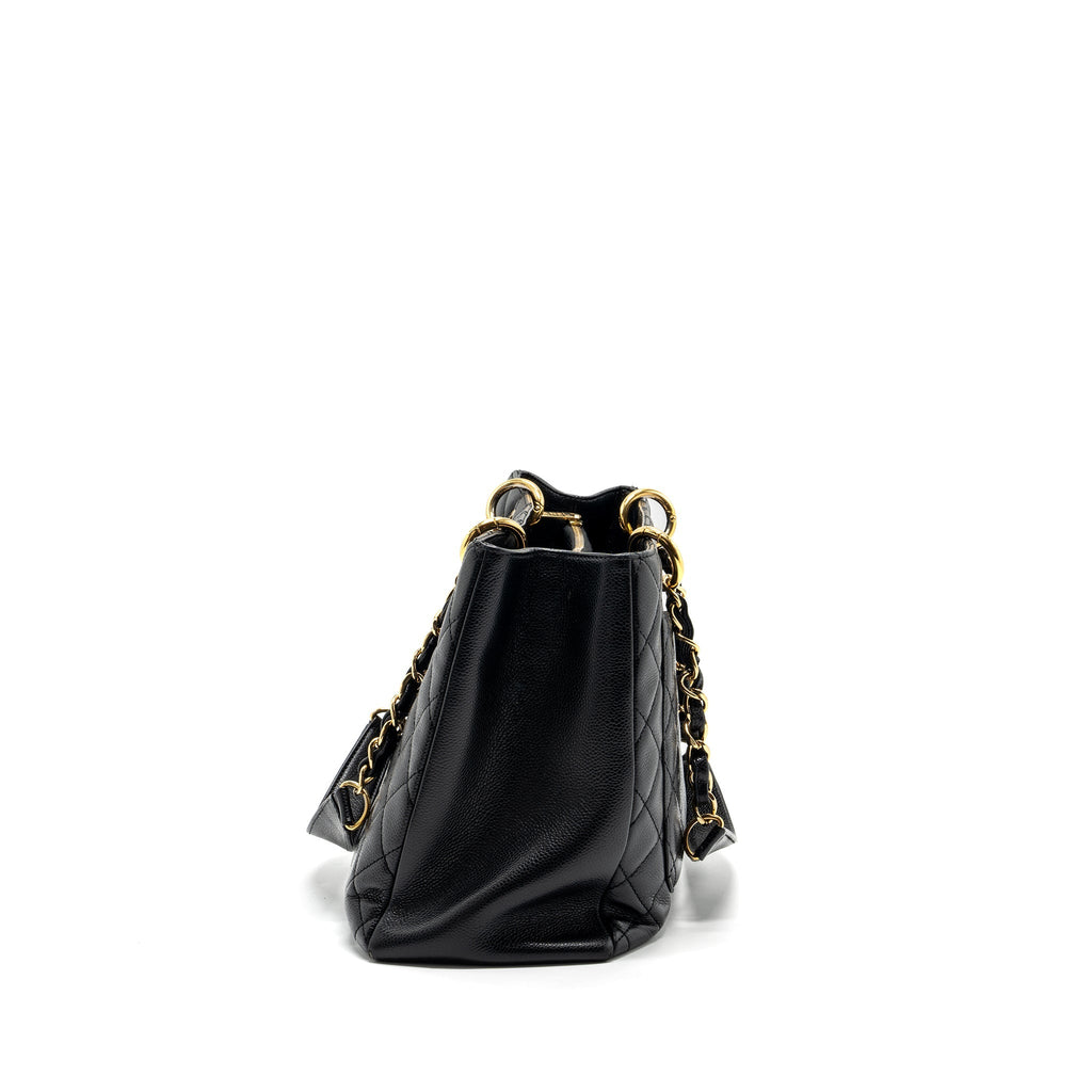 Chanel grand shopping tote bag caviar Black