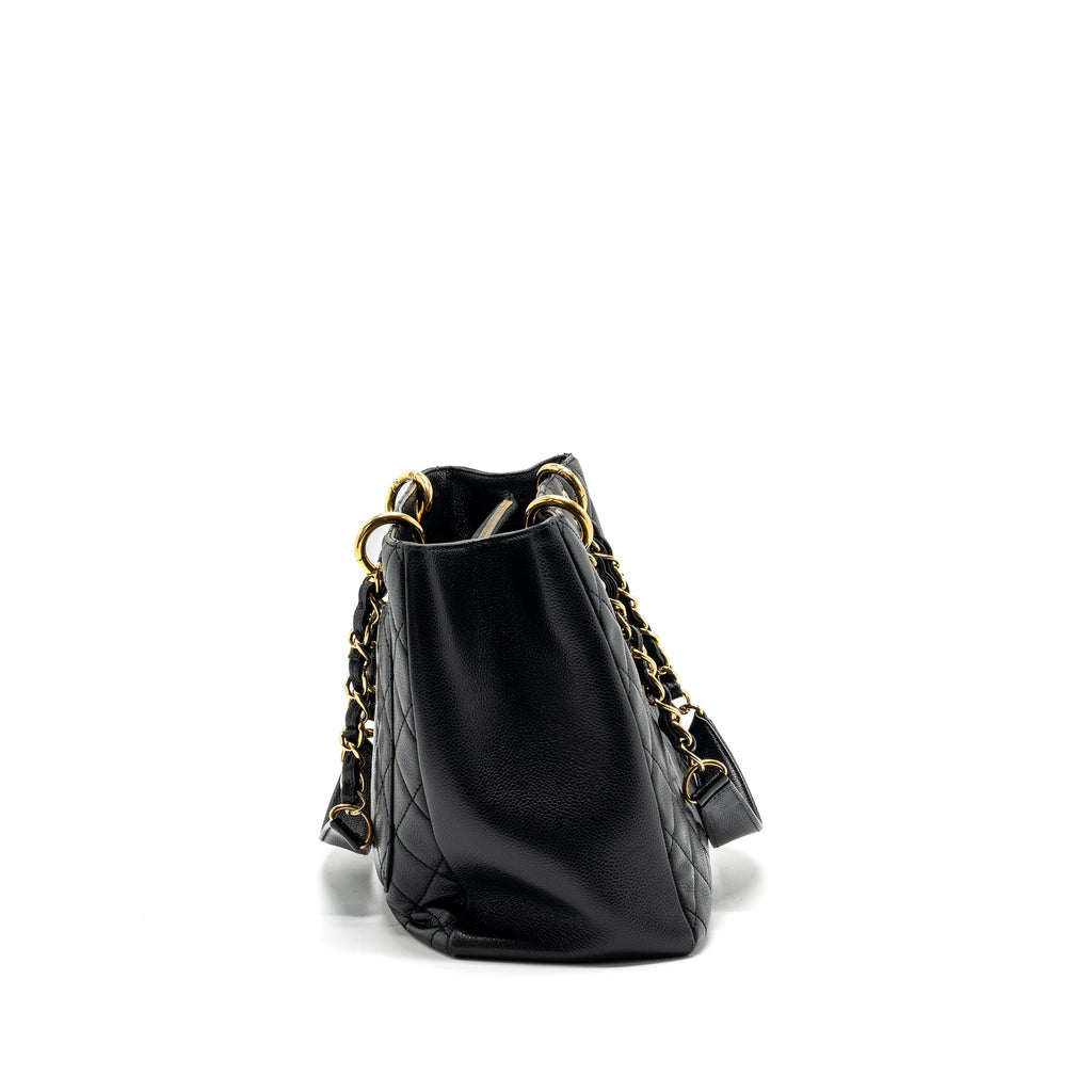 Chanel grand shopping tote bag caviar Black