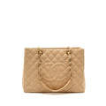 Chanel Grand Shopping Tote Caviar Beige