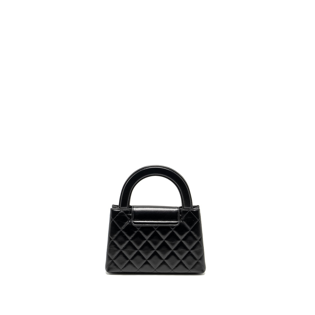 Chanel Mini Kelly Shopping TOTE Bag Calfskin Black  (Microchip)