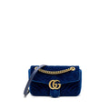 Gucci GG marmont shoulder bag velvet blue