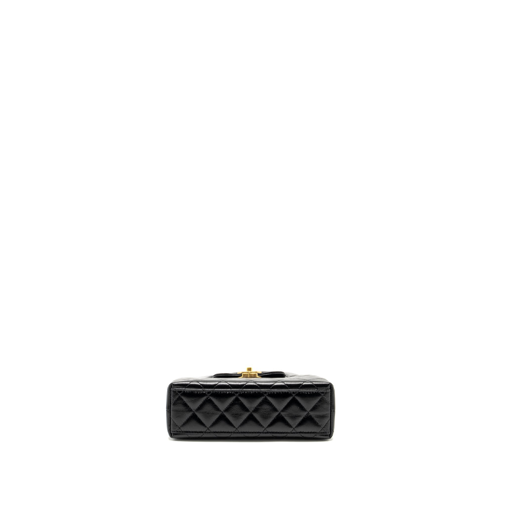 Chanel Mini Kelly Shopping TOTE Bag Calfskin Black  (Microchip)