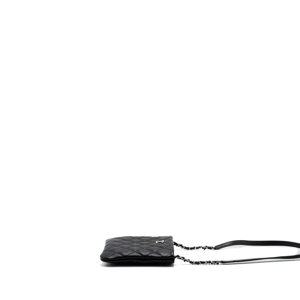CHANEL SHOULDER BAG LAMBSKIN BLACK