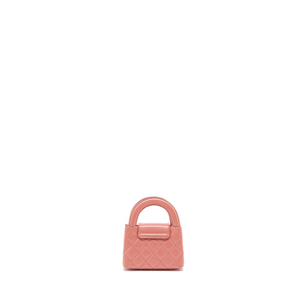 Chanel 23k Nano Shopping Tote Calfskin Pink (Microchip)