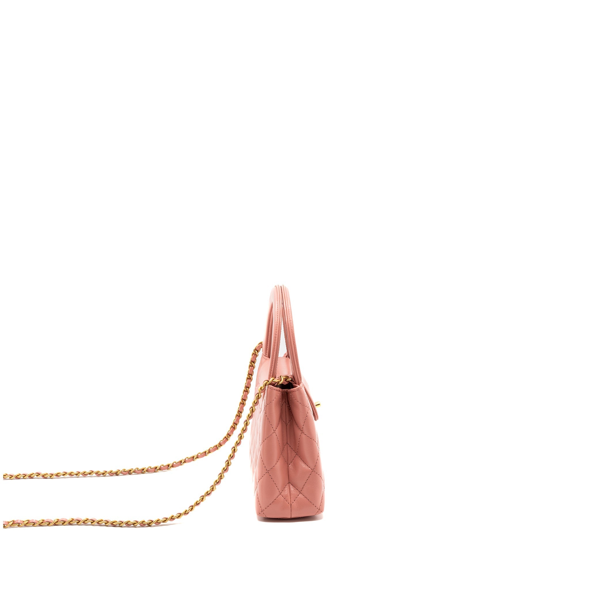 Chanel 23k Mini Shopping Tote Calfskin Pink Brushed (Microchip)