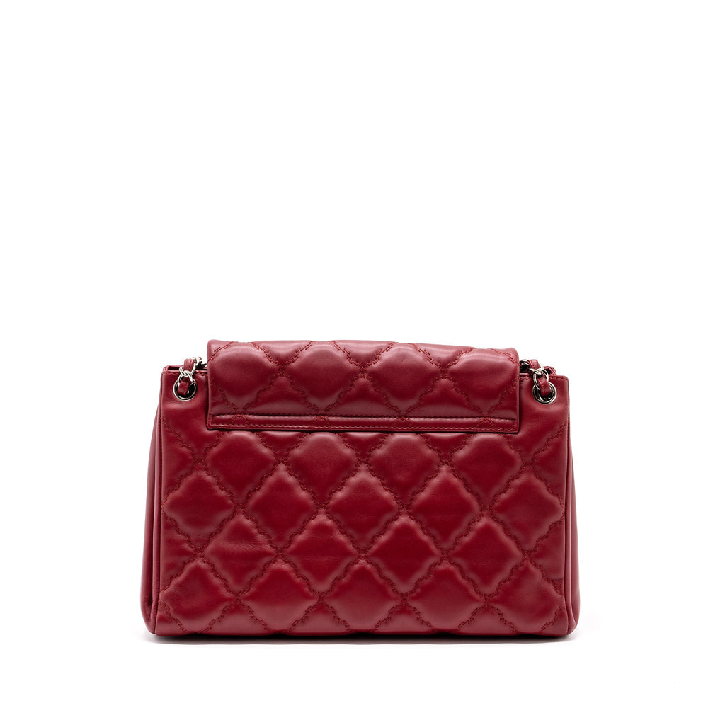 Chanel Hampton Tote Bag Calfskin Red