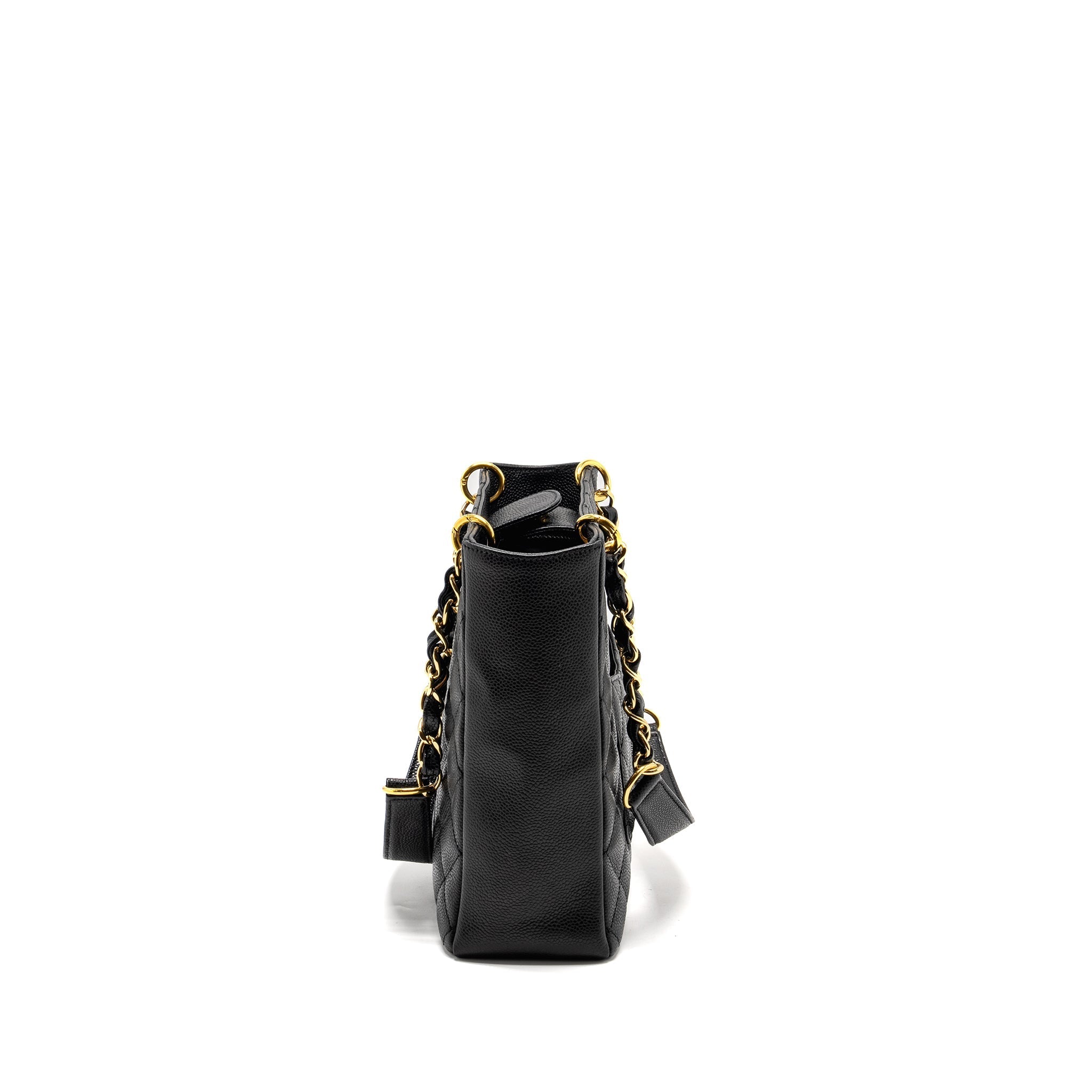 Chanel Petit Shopping Tote Bag Caviar BLACK