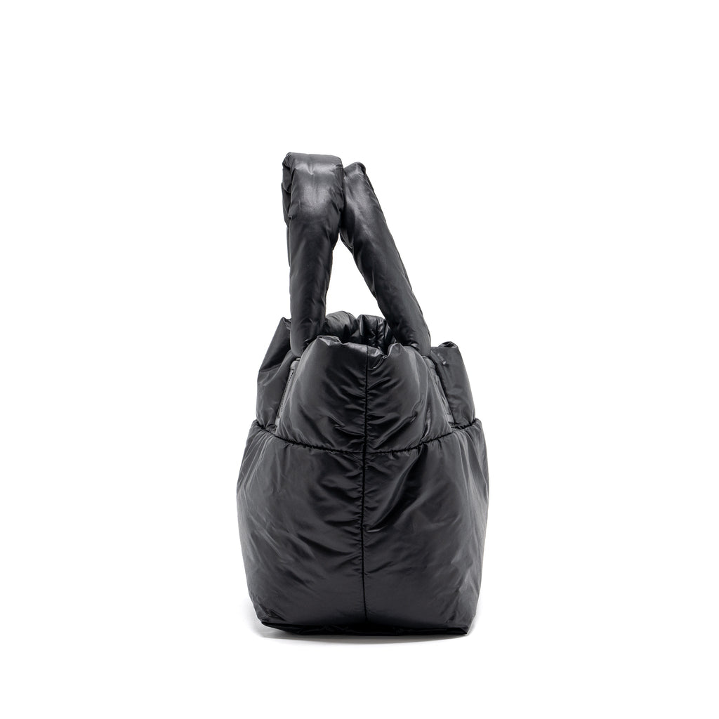 Chanel small puffy Down tote bag nylon black