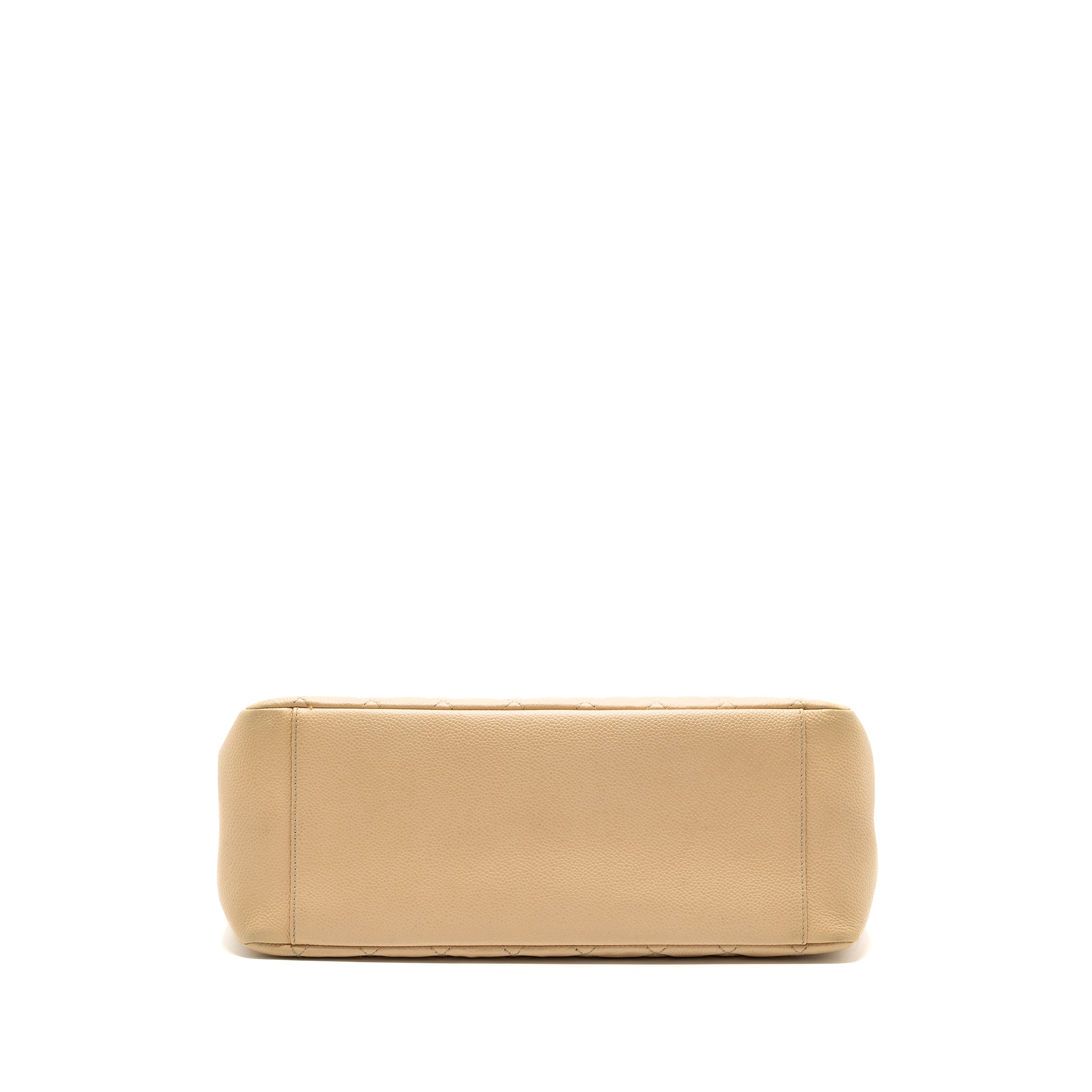 Chanel grand shopping tote bag caviar beige