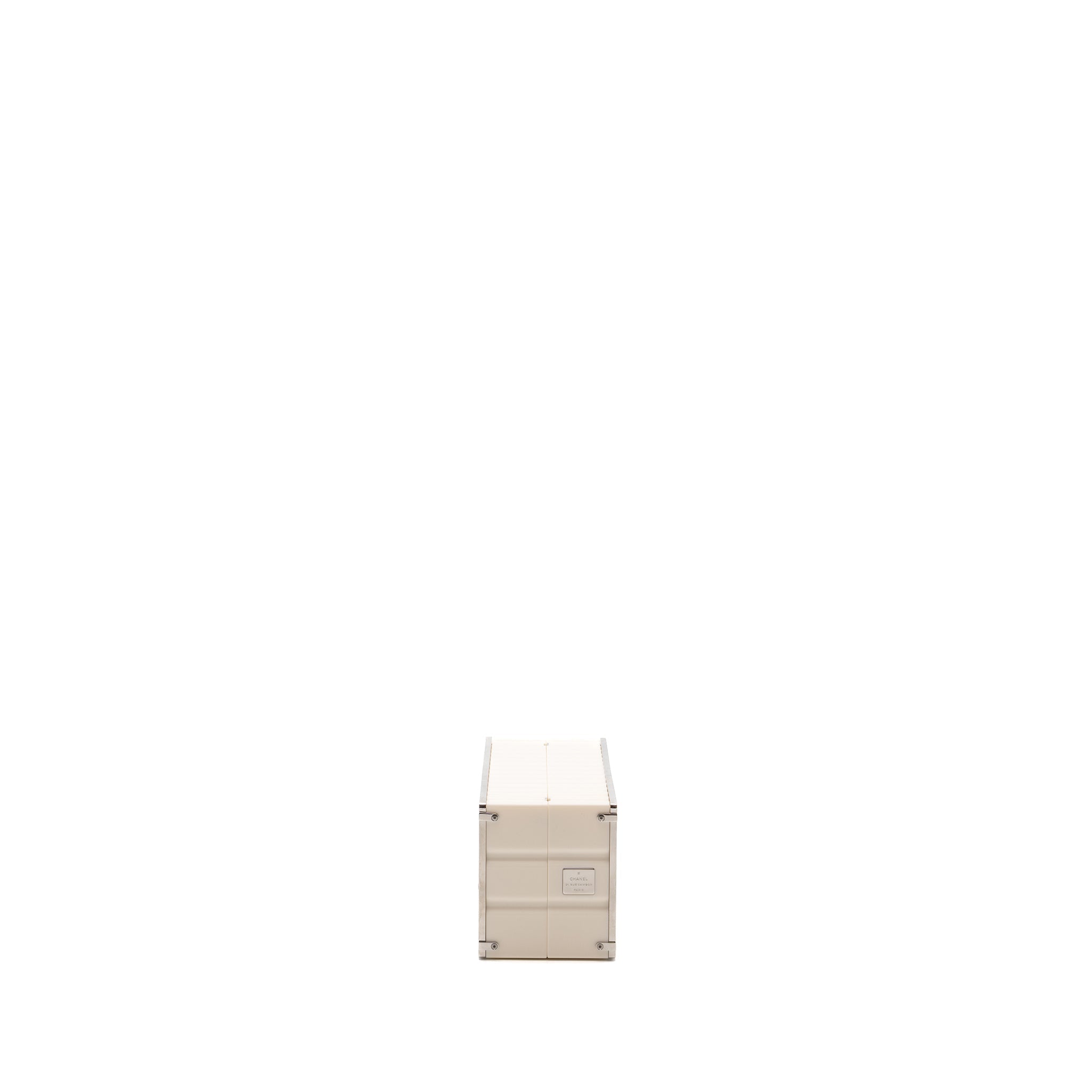 Chanel Paris-Hamburg runway container clutch bag white / black / red