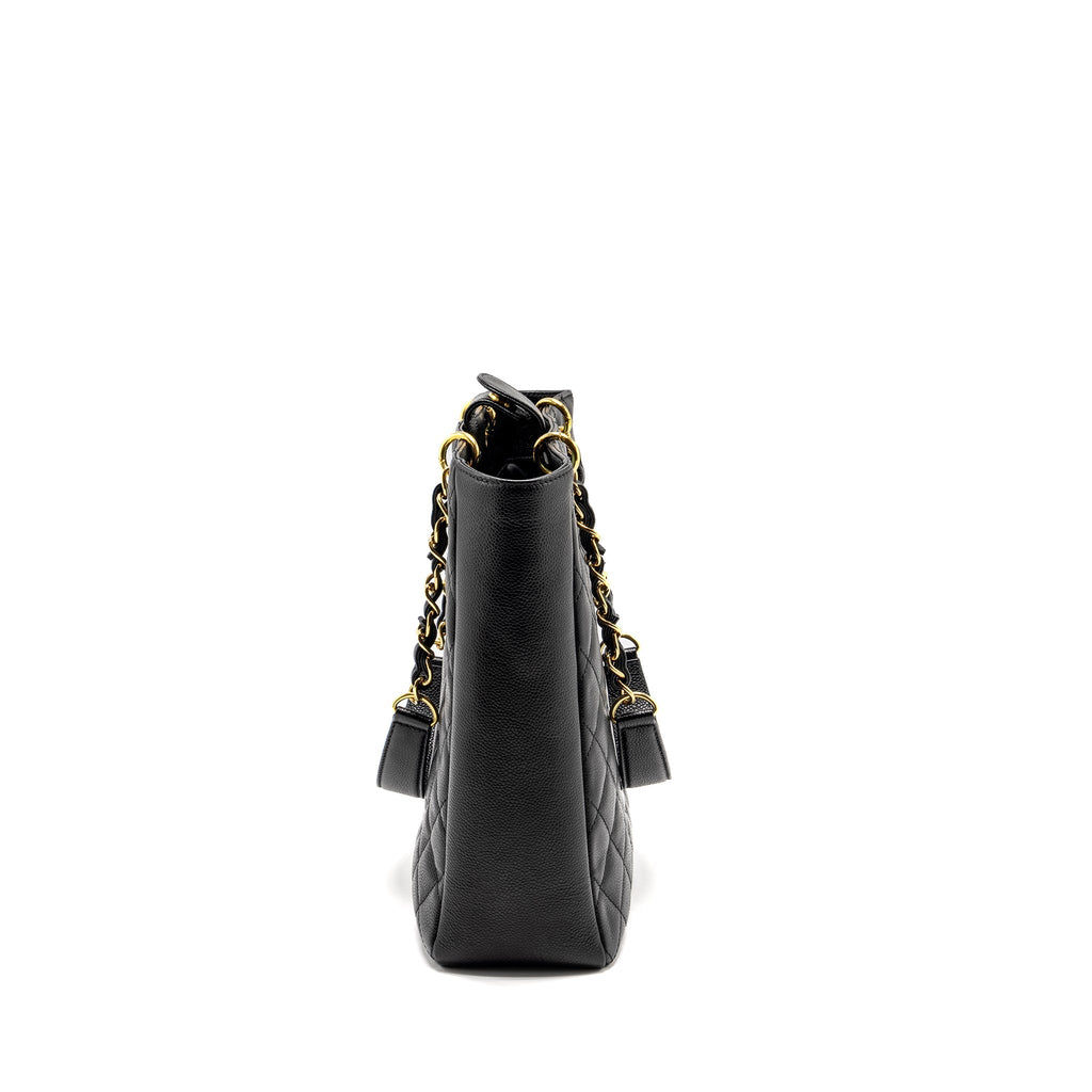 Chanel Petit Shopping Tote Bag Caviar Black