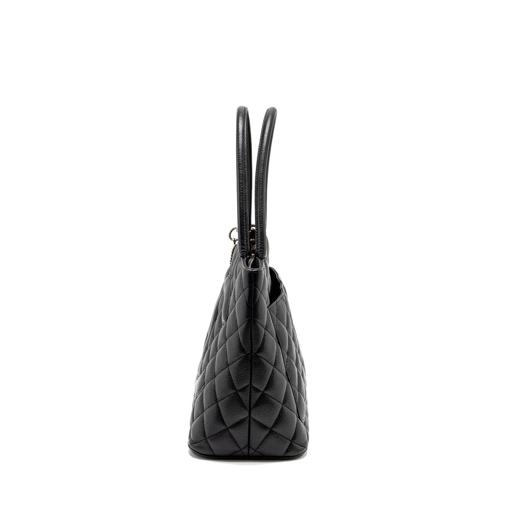 Chanel Medallion Tote Bag Caviar Black