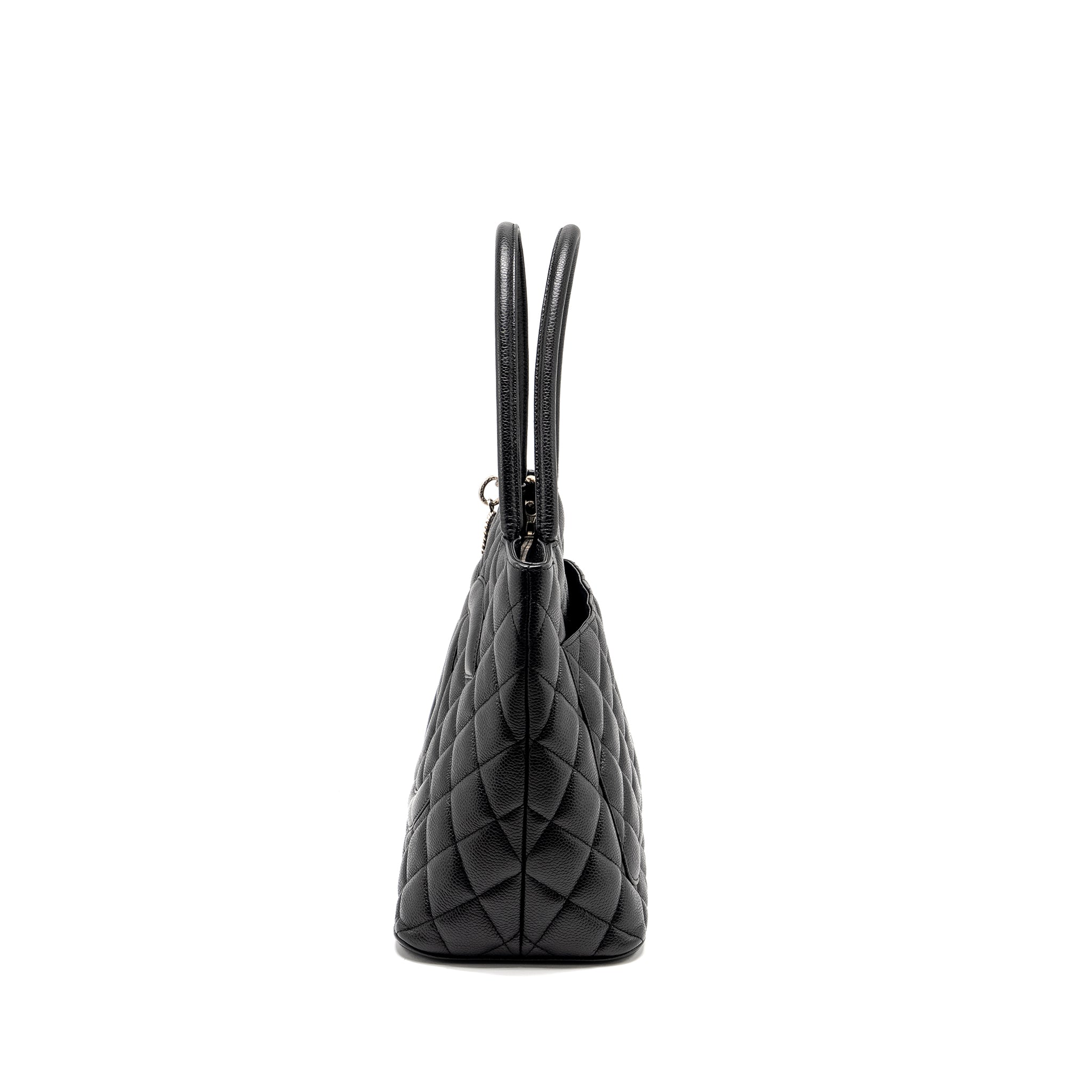 Chanel Medallion Tote Bag Caviar Black