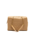 Chanel Vintage Tote Bag Caviar Beige