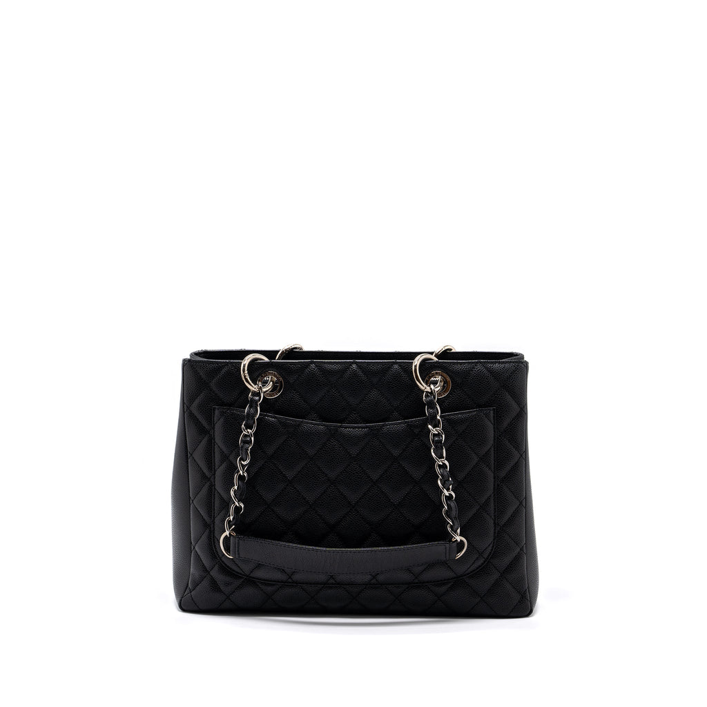 Chanel grand shopping tote bag caviar black