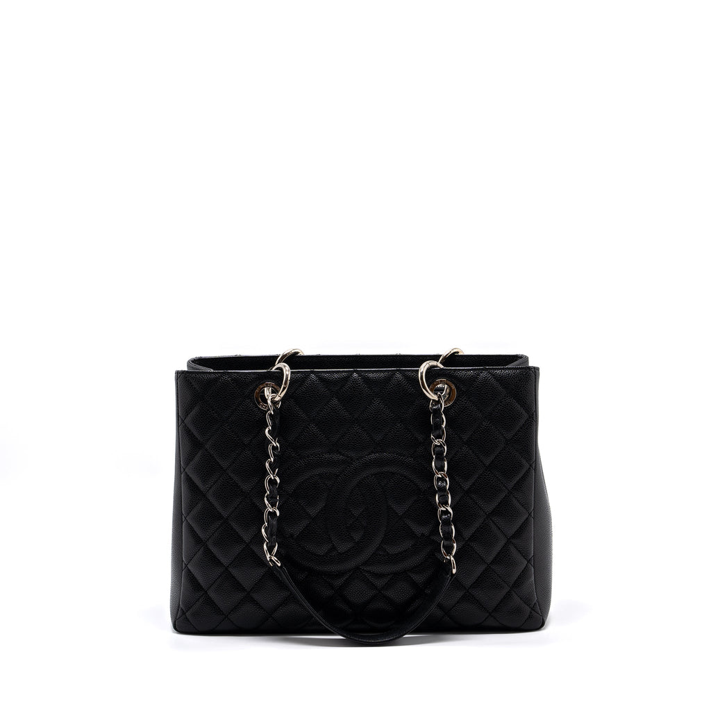 Chanel grand shopping tote bag caviar black