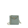 Chanel 23C mini bucket tote bag caviar light grey L (microchip)