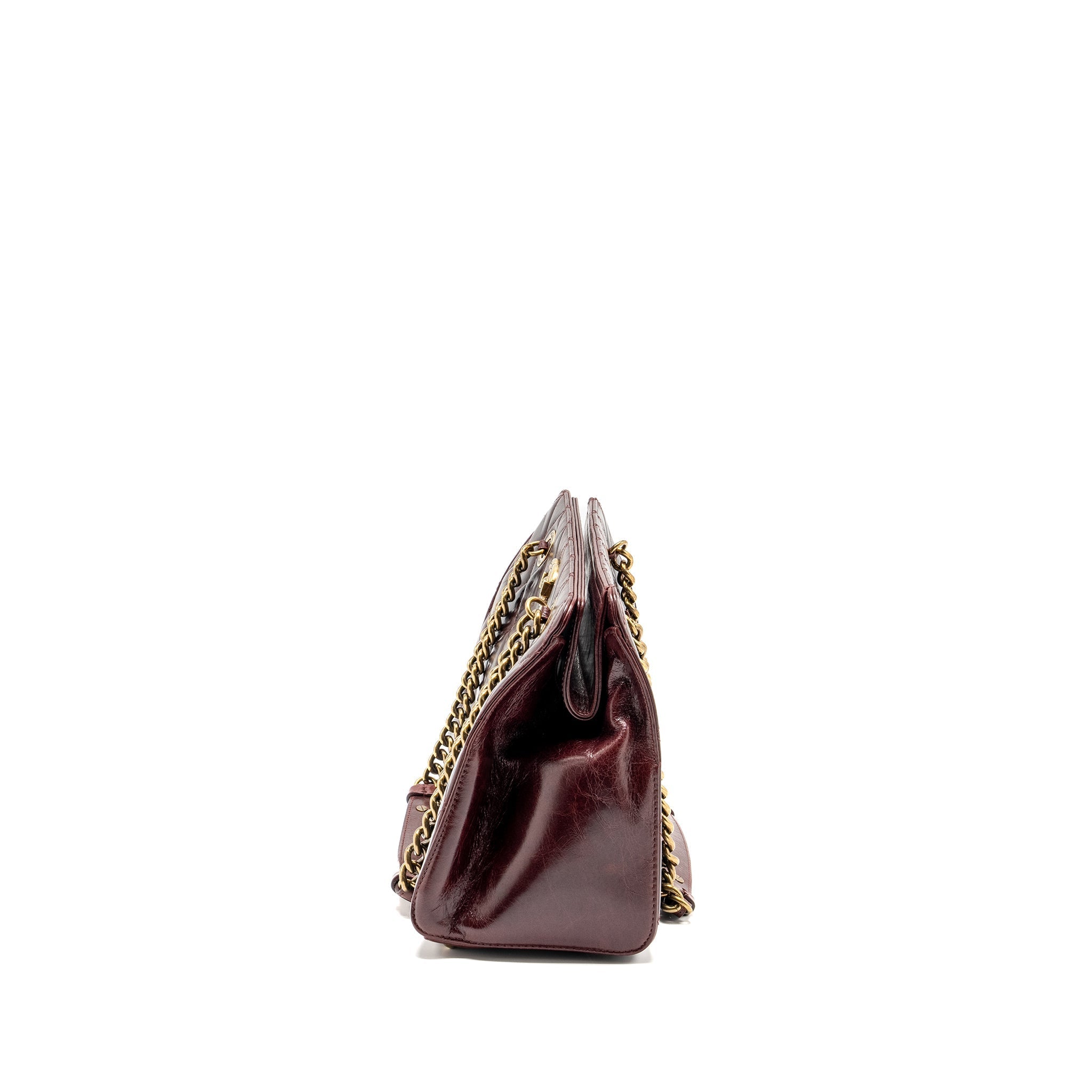Chanel Perfect Edge Tote Bag Calfskin Burgundy