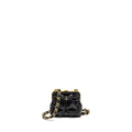 Chanel 24A Bowknot Clutch With Chain patent Crumpled Lambskin/Shiny Lambskin Black  (microchip)