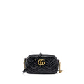 Gucci GG Marmont Small Matelasse Shoulder Bag Calfskin Black