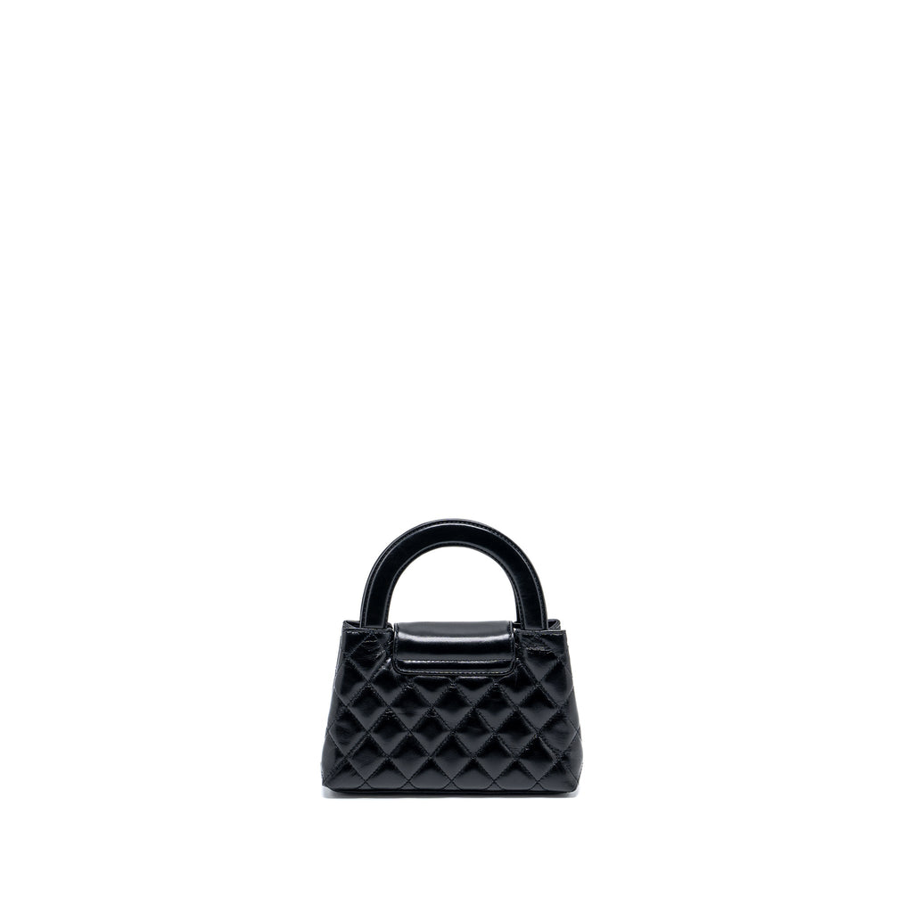 Chanel 24p Mini Shopping Tote Calfskin Black  (Microchip)