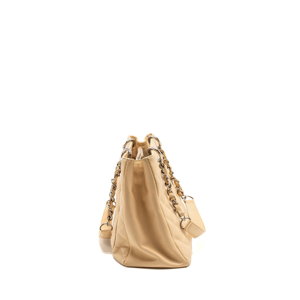 Chanel Grand Shopping Tote Bag Caviar Beige