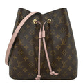 LOUIS VUITTON Neonoe Monogram Canvas Shoulder Bag Rose Ballerine
