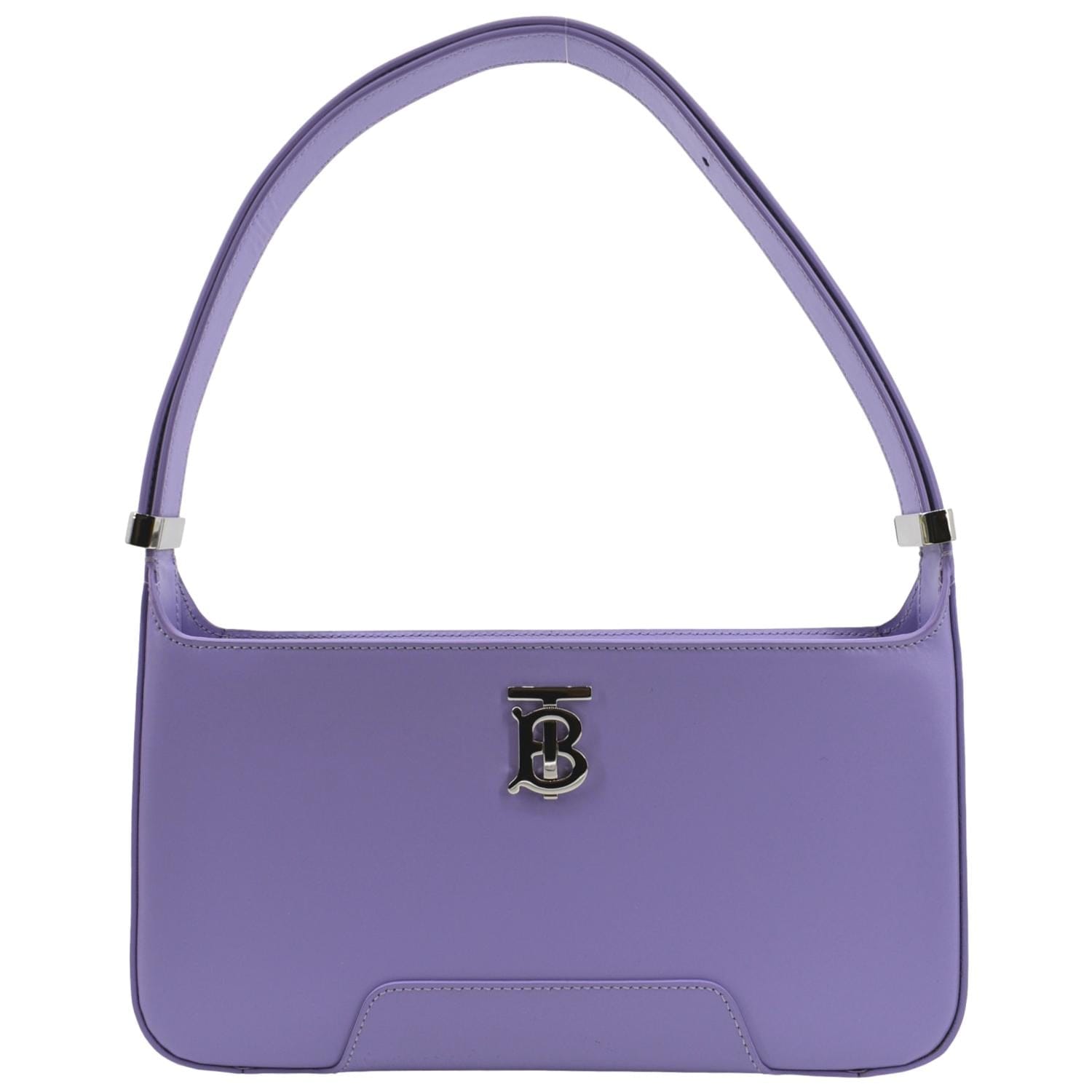BURBERRY Medium TB Leather Shoulder Bag Soft Violet