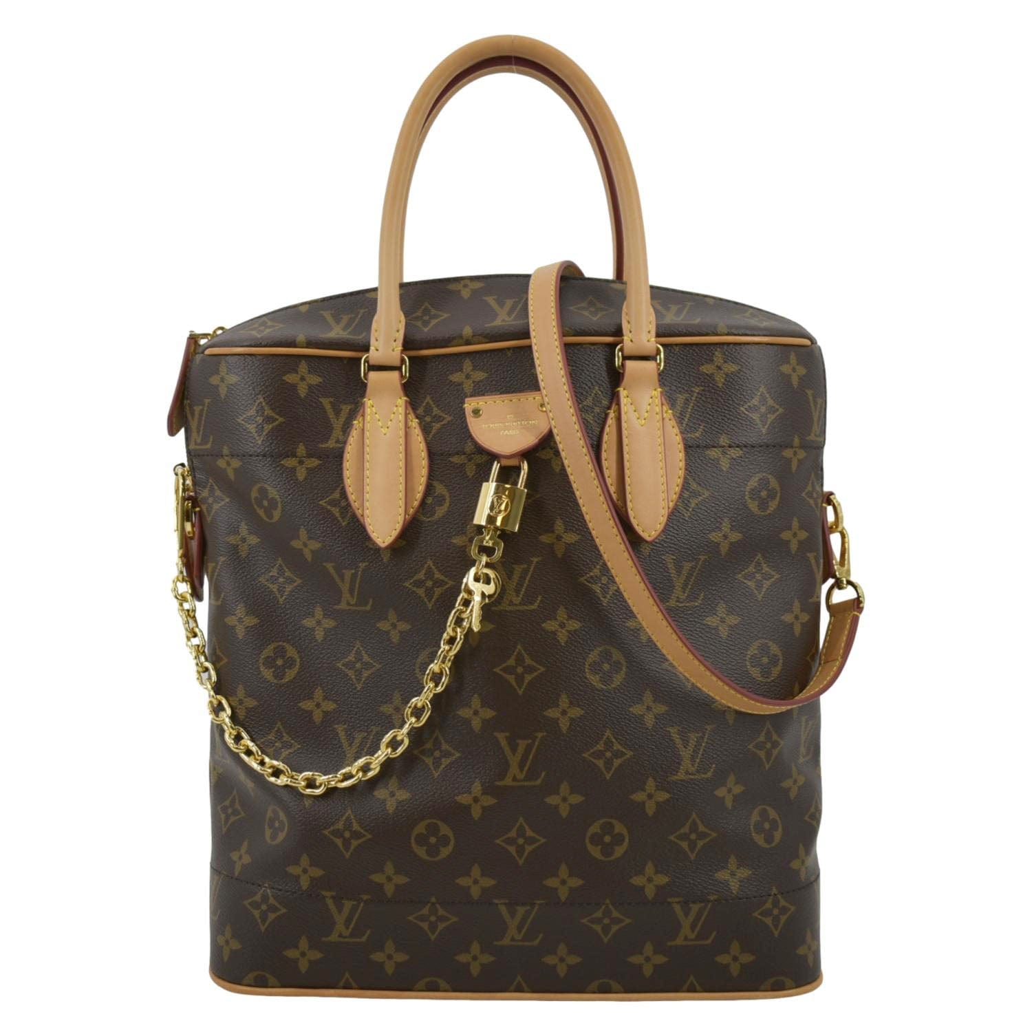 LOUIS VUITTON Carry All MM NM Monogram Canvas Shoulder Bag Brown