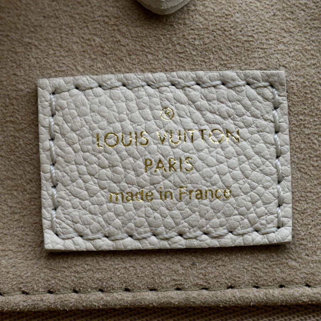 LOUIS VUITTON Women Onthego Spring City MM Monogram Empreinte Leather Shoulder Bag Bicolor