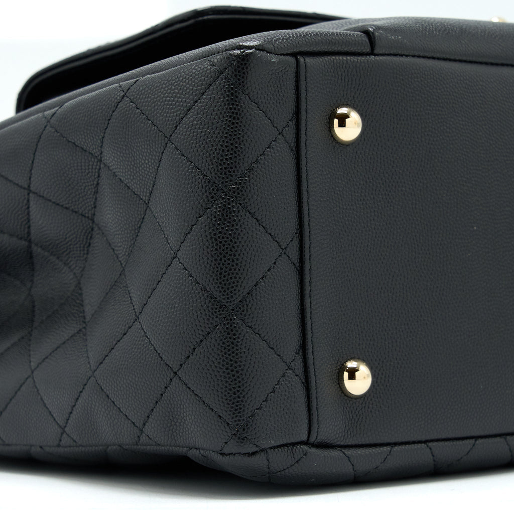 Chanel 19C Large Shopping Tote Bag Caviar Black L