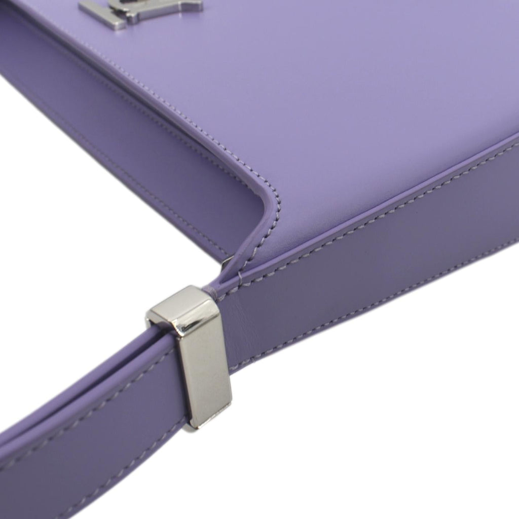 BURBERRY Medium TB Leather Shoulder Bag Soft Violet