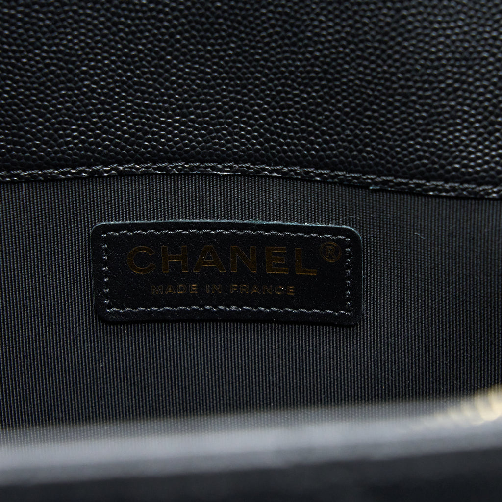 Chanel 19C Large Shopping Tote Bag Caviar Black L