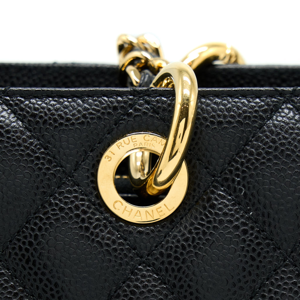 Chanel Grand Shopping Tote Bag Caviar Black