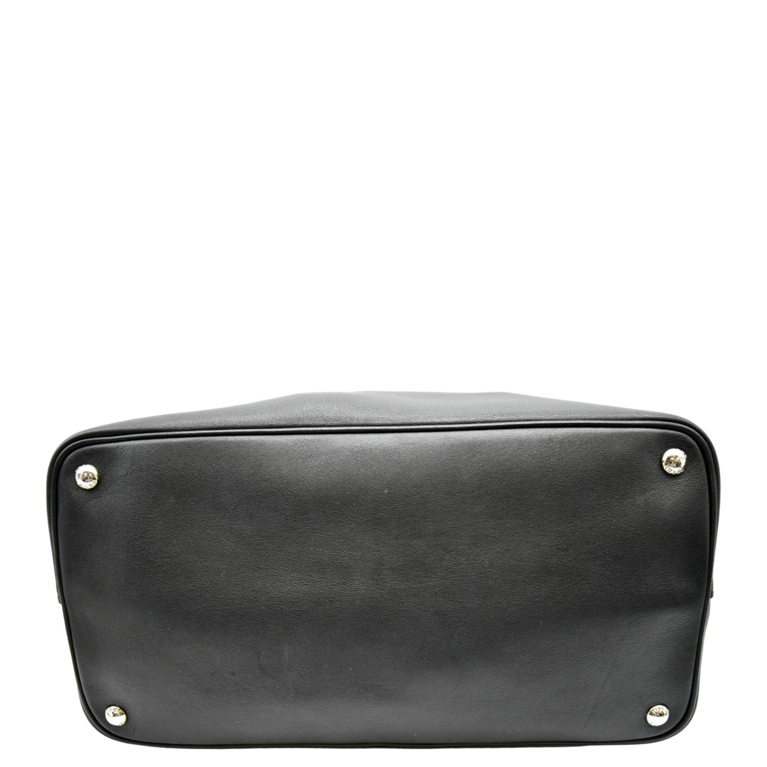 PRADA 2way Leather Tote Shoulder Bag Black BN2815