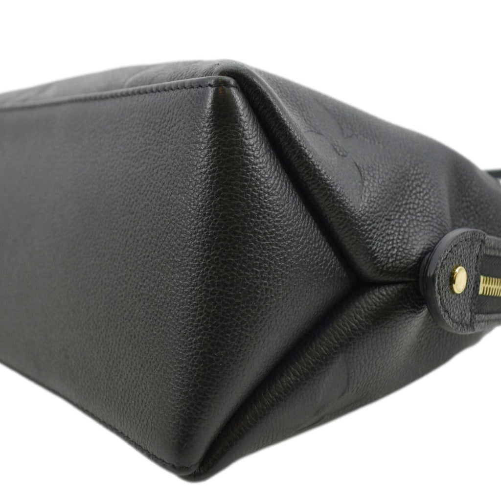 LOUIS VUITTON Petit Palais Monogram Empreinte Leather Shoulder Bag Black