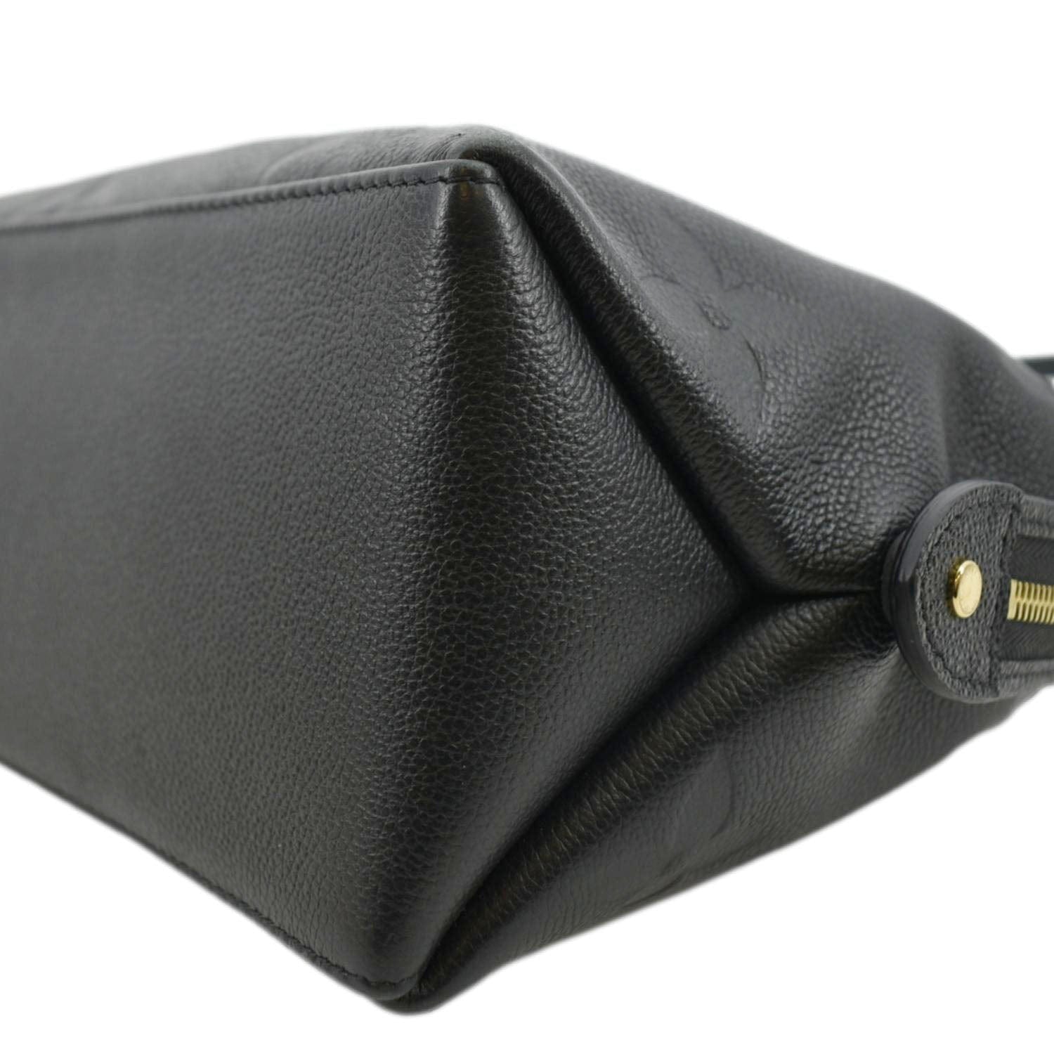 LOUIS VUITTON Petit Palais Monogram Empreinte Leather Shoulder Bag Black