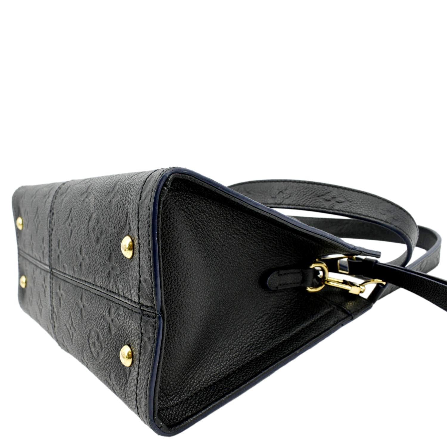 LOUIS VUITTON Sully PM Monogram Empreinte Leather Shoulder Bag Black