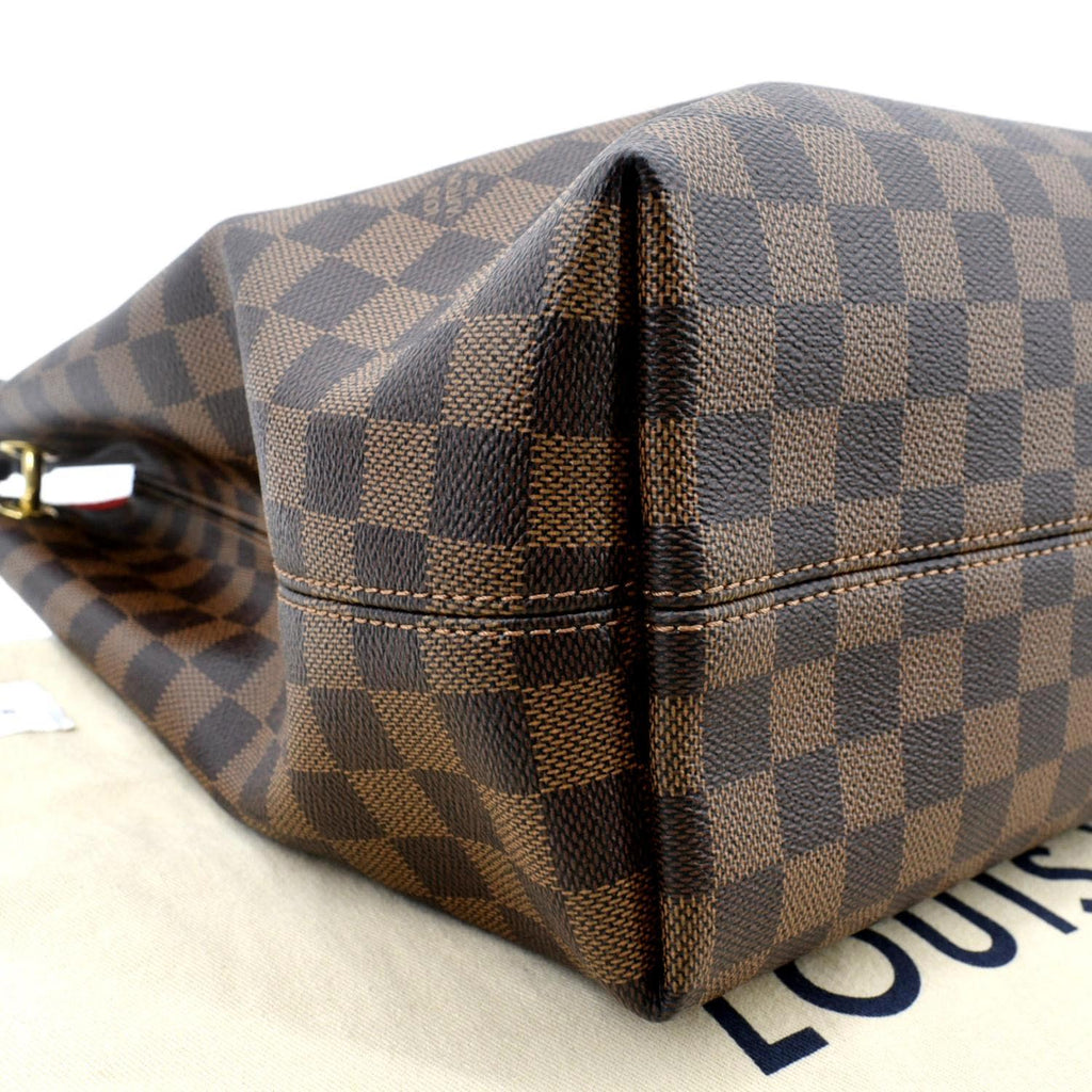 LOUIS VUITTON Graceful MM Damier Ebene Shoulder Bag Brown