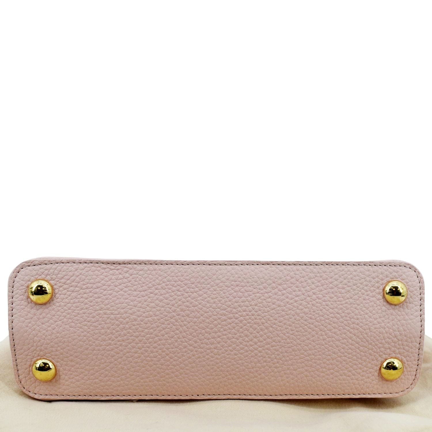 LOUIS VUITTON Capucines BB Taurillon Leather Shoulder Bag Baby Pink