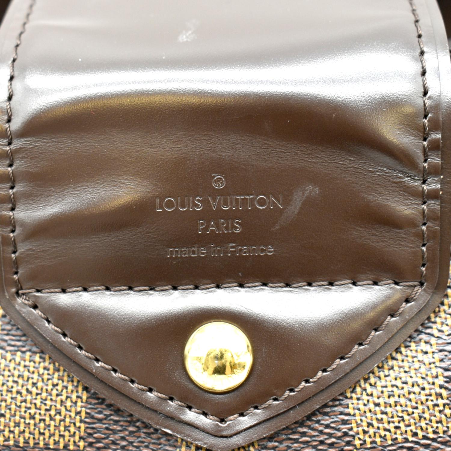 LOUIS VUITTON Sistina MM Damier Ebene Shoulder Bag Brown