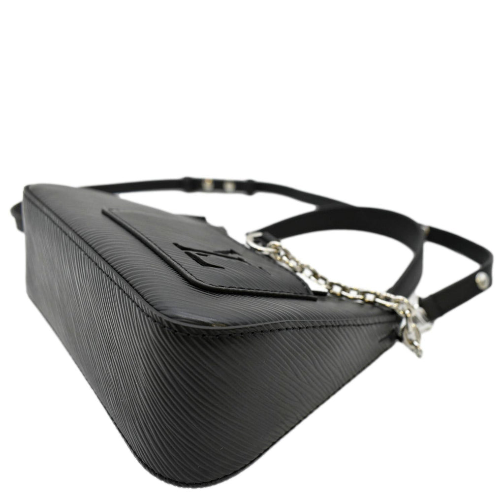 LOUIS VUITTON Marellini Epi Leather Shoulder Bag Black