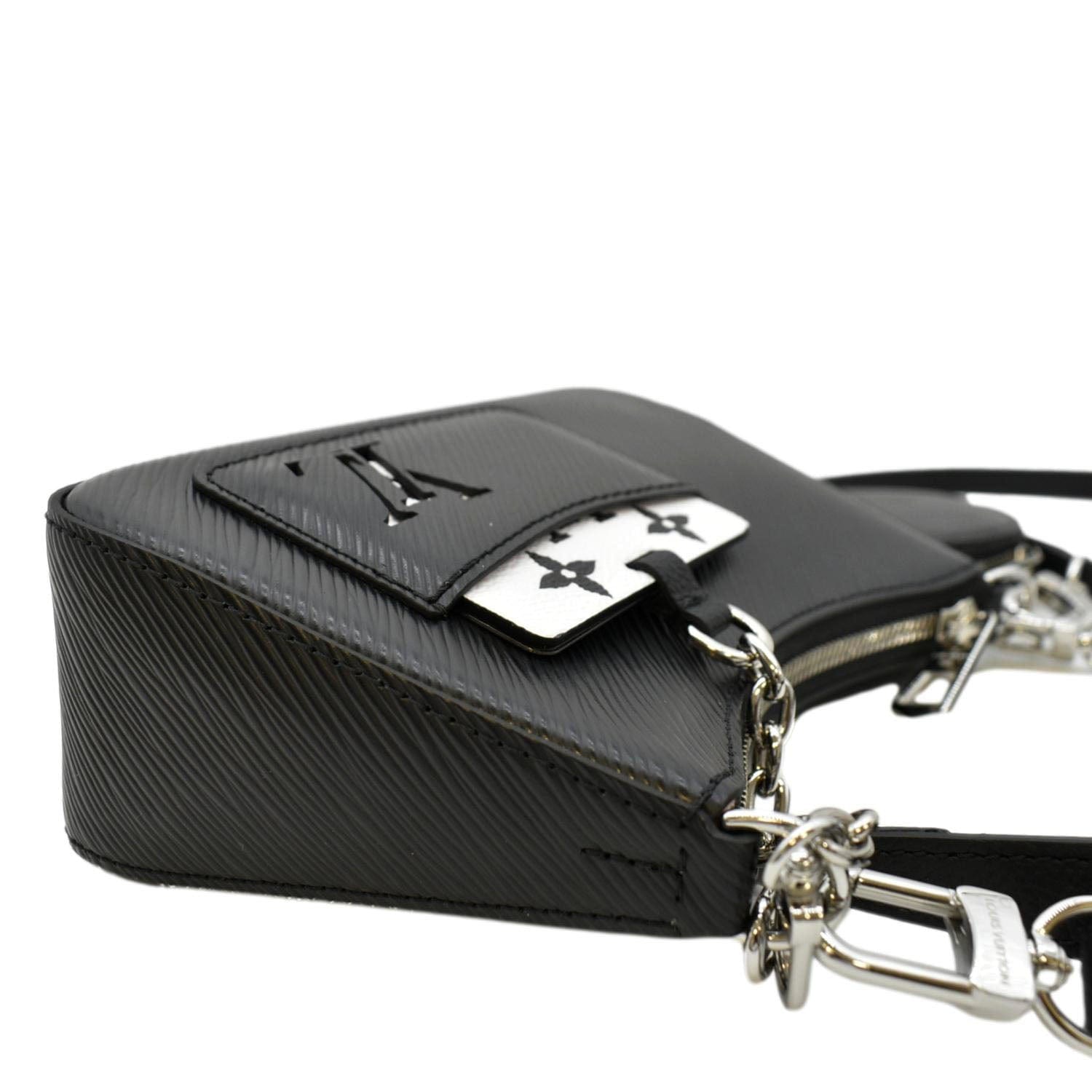 LOUIS VUITTON Marellini Epi Leather Shoulder Bag Black