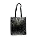 PRADA Small Antique Nappa Leather Tote Black
