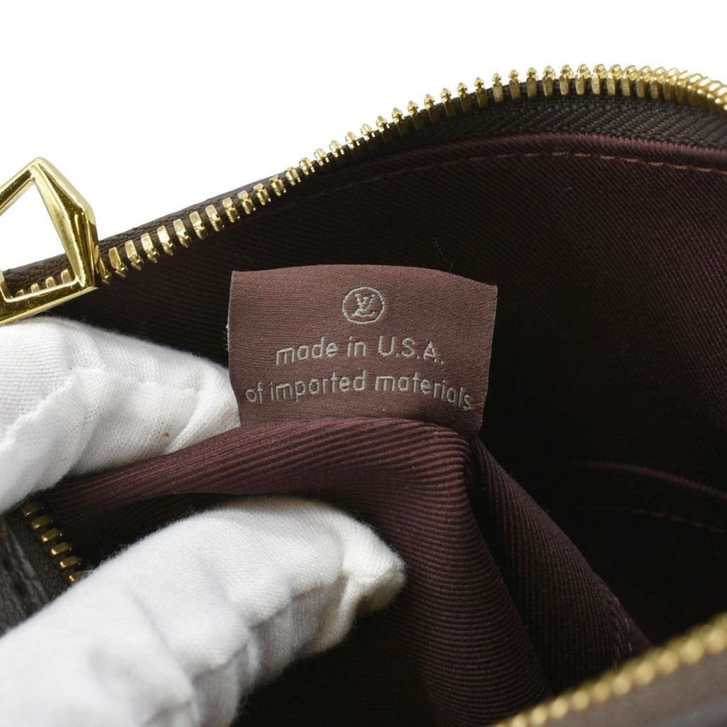 LOUIS VUITTON Odeon PM Monogram Canvas Shoulder Bag Brown