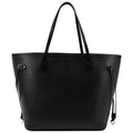 LOUIS VUITTON Neverfull Epi Leather Tote Shoulder Bag Black