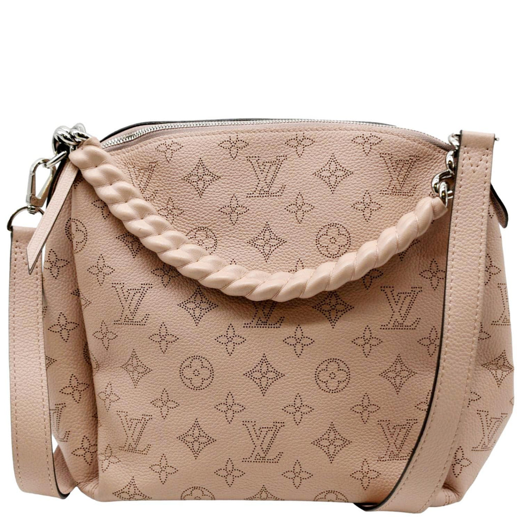LOUIS VUITTON Babylone Mahina Calfskin Leather Shoulder Bag Pink
